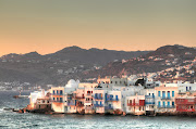 mykonos . greece (mykonos harbor hdr)