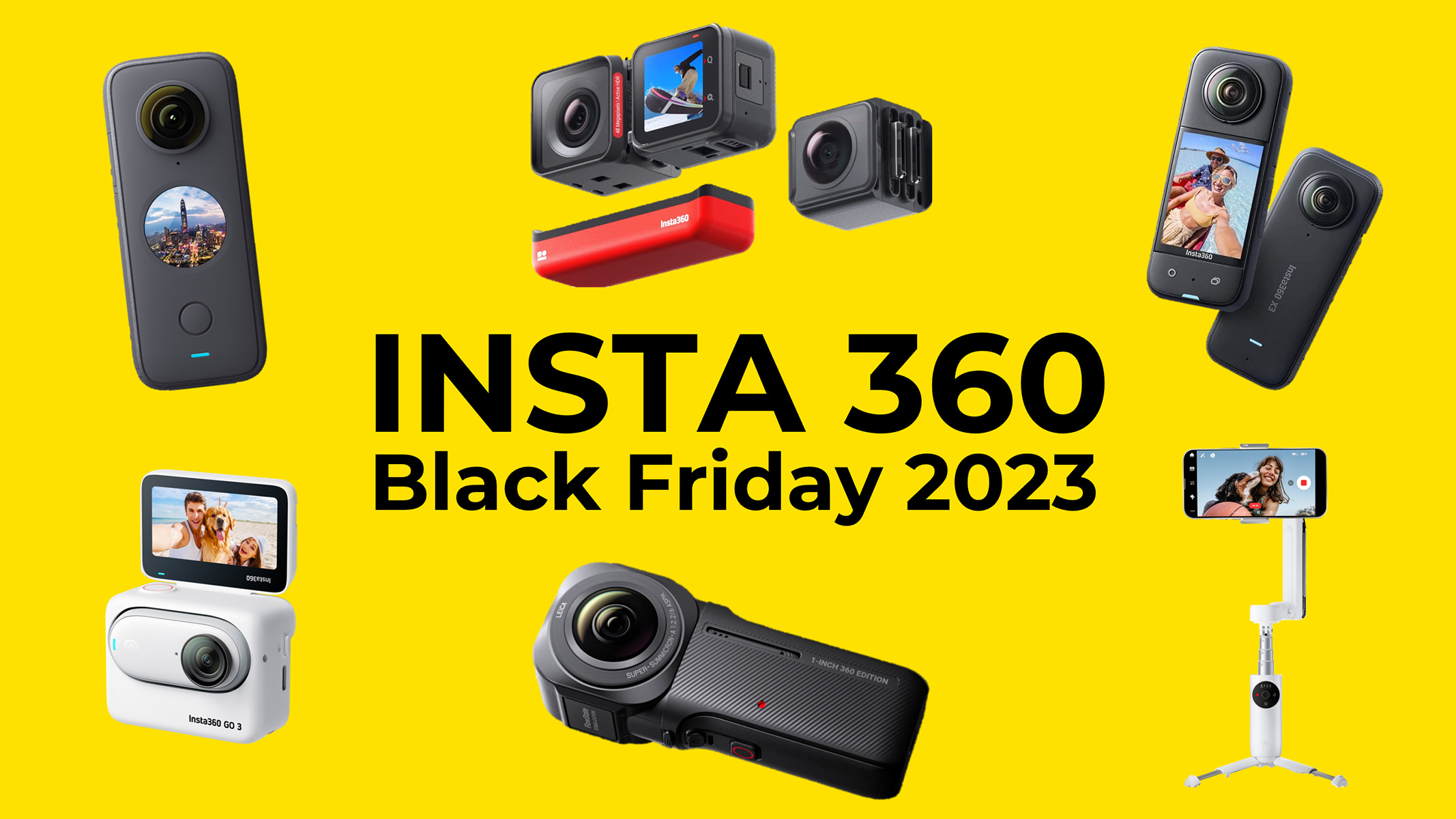 Insta360 2-in-1 Invisible Selfie Stick + Built-in Tripod ONE X3, ONE X2,  ONE X, ONE RS/R, GO 2, etc