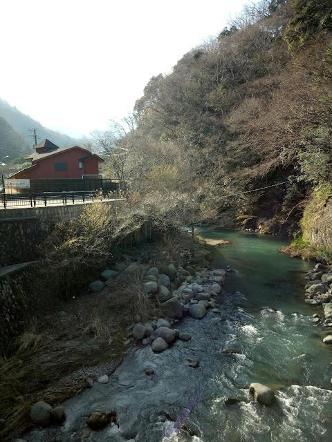 Passing the river (Haya river) on the way towards the Fukuzumiro Guesthouse - Hakone-machi, Japan