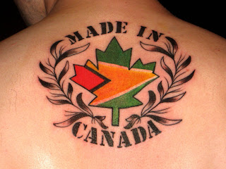 Canadian Writing Tattoo