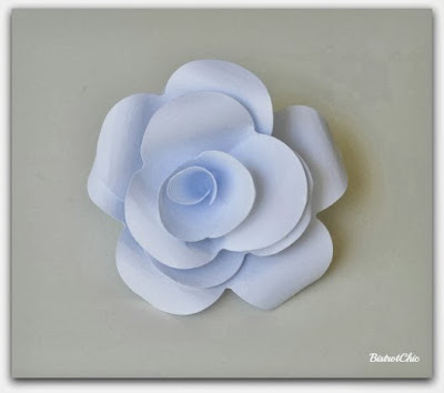 Paper flower tutorial from BistrotChic