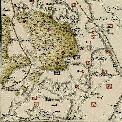 La Champagne mineralogy map detail