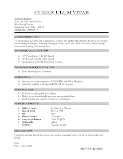 resume declaration - Scribd india