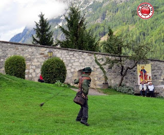 Exhibición de cetrería en Hohenwerfen, Austria