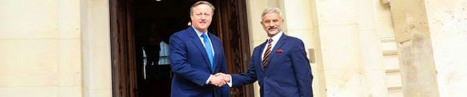 Jaishankar, Cameron Discuss Progressing India-UK Free Trade Agreement