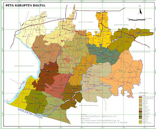 Peta jogja, Peta Kabupaten Bantul