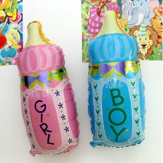 Balon Foil Botol Bayi Boy & Girl