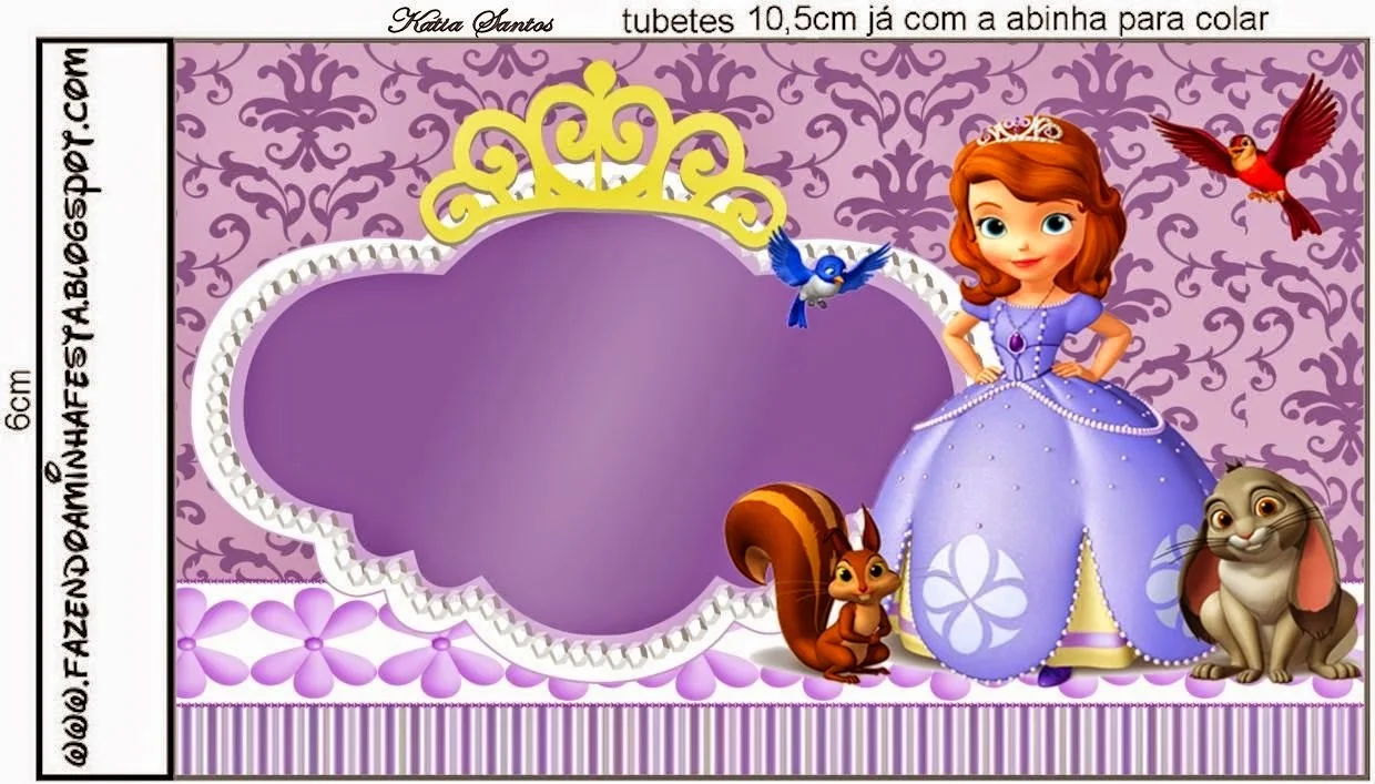 Sweet Sofia the First Free Printable  Labels.