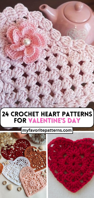 Easy Granny Stitch Heart Doily Free Crochet Pattern