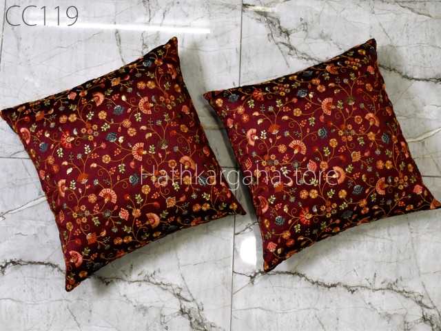 embroidery cushion covers