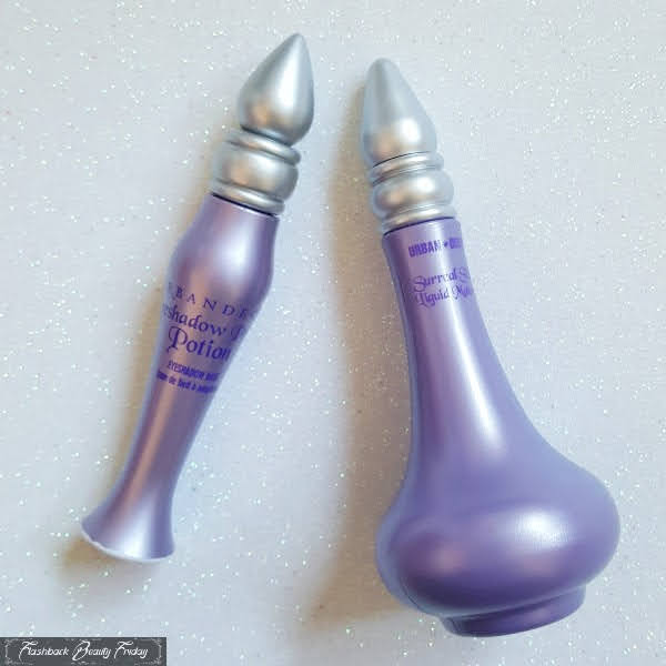 Urban Decay Primer Potion and Surreal Skin Liquid Makeup lilac genie bottles