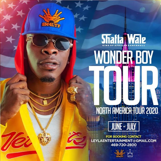 Shatta wale announces his American tour for 2020