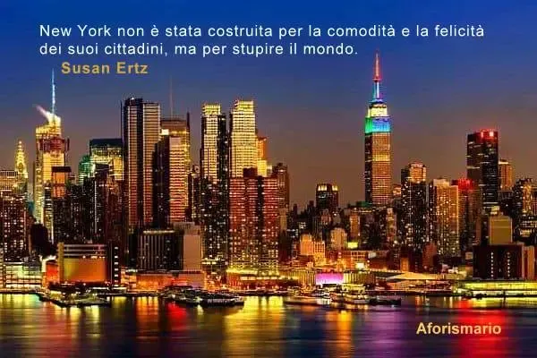 Skyline di New York di notte