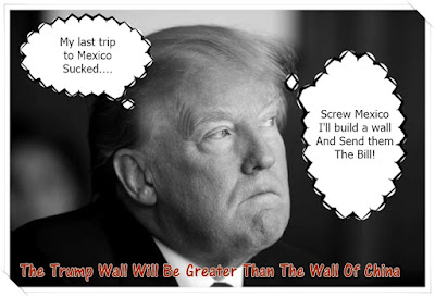 trump hate mexico build a fence