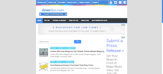 Anas Blogging Tips Tempat Terbaik Belajar Blogging