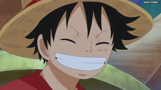 ワンピースアニメ 魚人島編 524話 ルフィ 笑顔 | ONE PIECE Episode 524