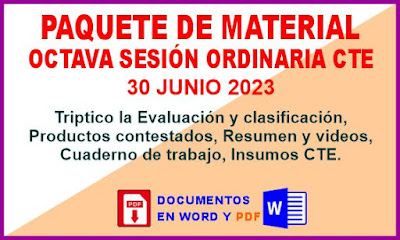 PAQUETE DE MATERIAL OCTAVA SESION ORDINARIA CTE 30 JUNIO 2023