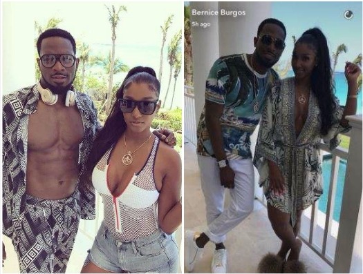 D'banj hangs out with American model, Bernice Burgos in Florida (Photos)