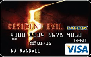 Street Fighter and Resident Evil Visa Creditcards