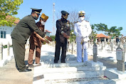  Dandim Pekalongan Pimpin Ziarah Nasional Peringatan HUT Ke – 75 TNI