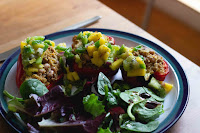 Jackfruit and quinoa stuffed peppers [vegan!], imogen molly blog, www.imogenmolly.co.uk