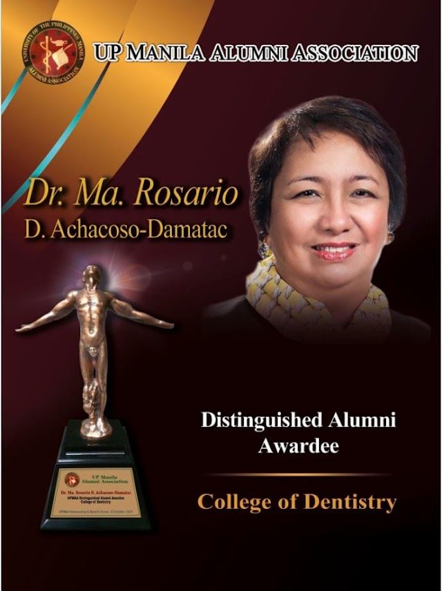Dr. Ma. Rosario Achacoso-Damatac Chico Damatac - UPMAA 2022 Distinguished Alumna