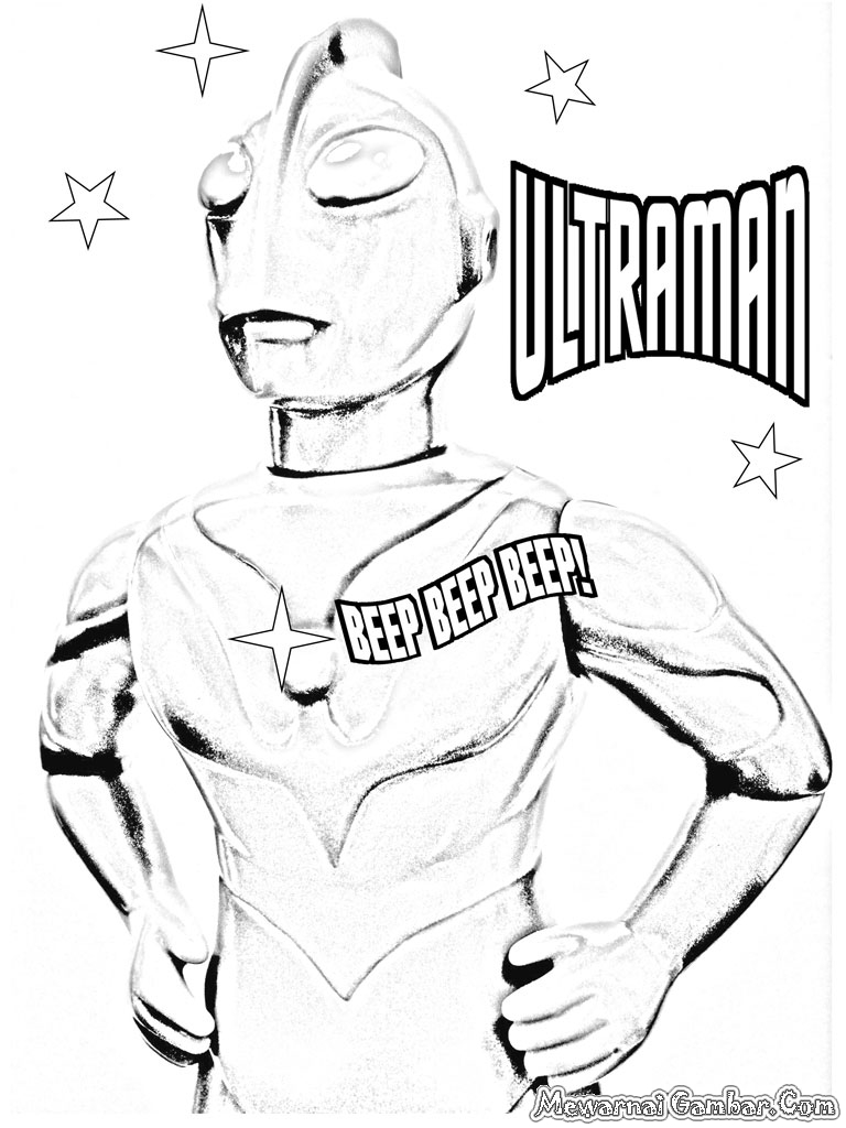 Mewarnai Gambar Ultraman Mewarnai Gambar