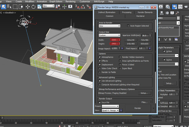 Setingan render exterior 3dsmax mentalray