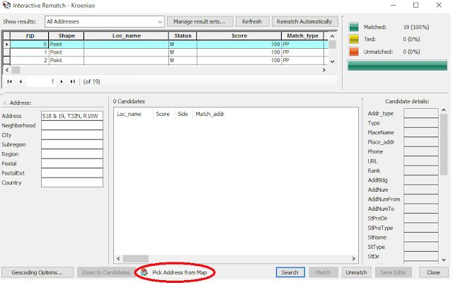 Fig 4.3: Geocoding Window