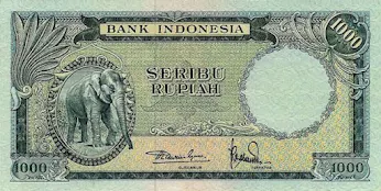 1000 Rupiah 1957 (Hewan)