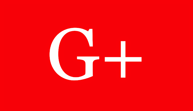 A imagem de fundo vermelho e caracteres em branco está inscrito G+ que é o logomarca do falecido Google Plus ou G+.