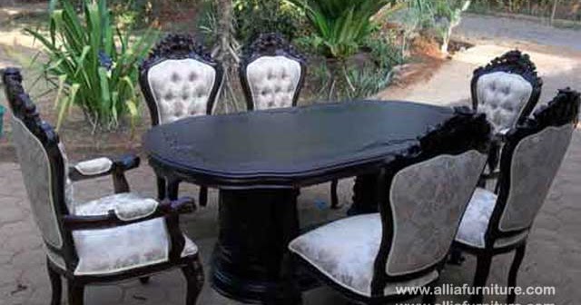  Kursi  meja makan  set  ukiran ganesha  pandawa Allia Furniture