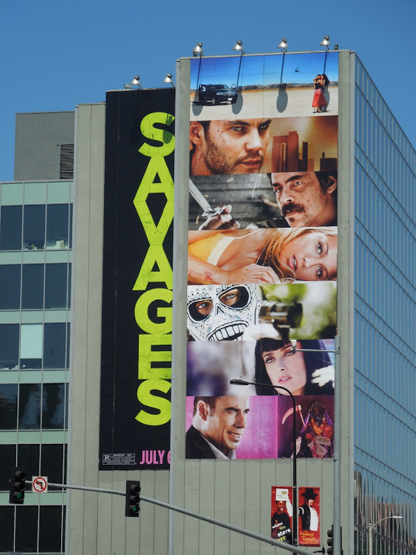 Savages movie billboard Hollywood