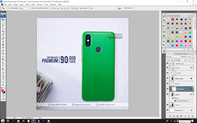 Cara Desain Mockup Casing Xiaomi Redmi Mi A2