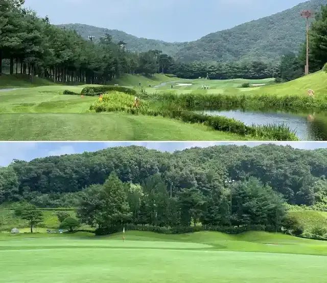 동코스 2번 파 4홀 모습