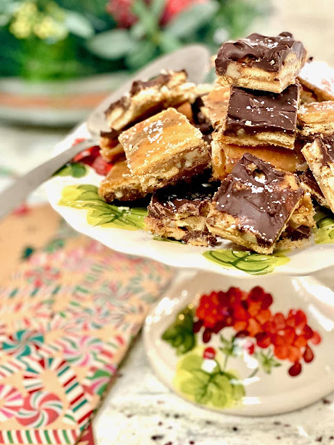 Salted Chocolate Toffee Bars