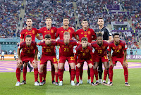 SELECCIÓN DE ESPAÑA. Temporada 2022-23. Sergio Busquets, Pau Torres, Rodri, Álvaro Morata, Unai Simón. César Azpilicueta, Pedri, Dani Olmo, Gavi, Nico Williams, Alejandro Balde. SELECCIÓN DE JAPÓN 2 SELECCIÓN DE ESPAÑA 1 Jueves 01/12/2022, 20:00 horas. XXII Copa Mundial de fútbol de la FIFA Catar 2022, fase de grupos, Grupo E, jornada 3. Khalifa, municipio de Rayán, Catar, estadio Internacional Khalifa: 44.851 espectadores. GOLES: ⚽0-1: 11’, Álvaro Morata. ⚽1-1: 48’, Ritsu Dōan. ⚽2-1: 51’, Ao Tanaka.