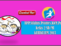 Download RPP Silabus Promes Prota KKM  Kurikulum 2013 Kelas 2 SD Semester 1 dan 2