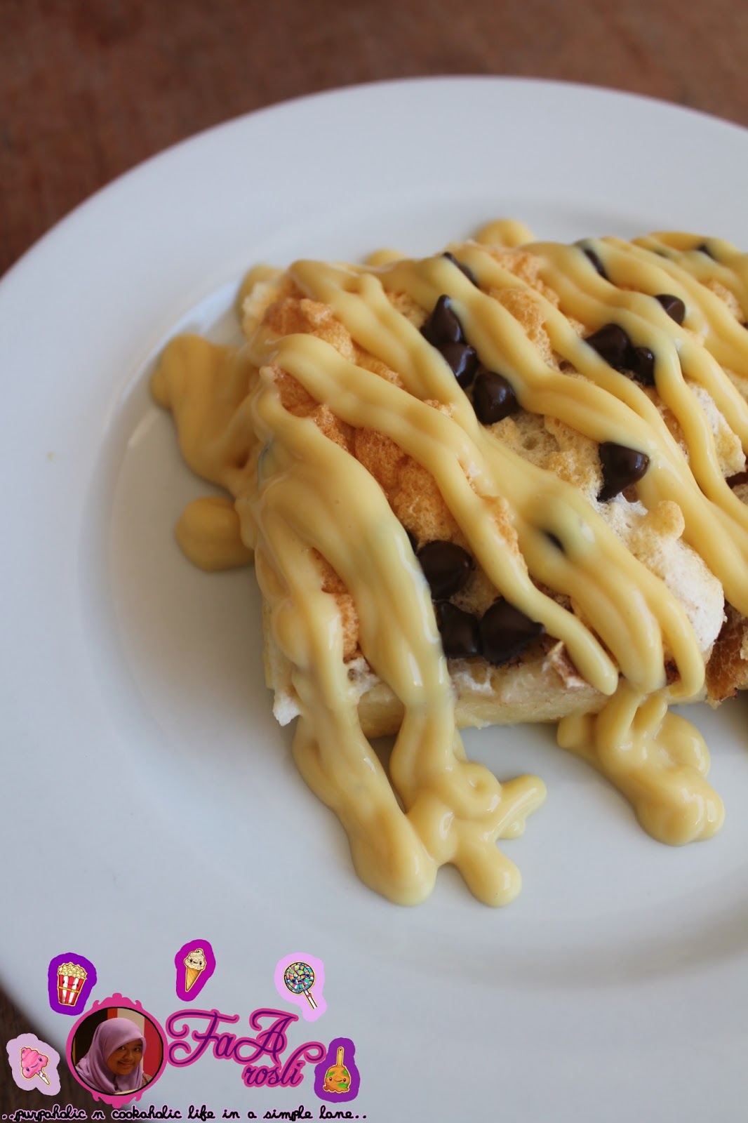 Faa.rosli: Meringue Bread Pudding with Vanilla Sauce