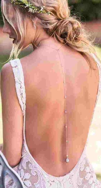 Back Pendant Necklaces For Brides