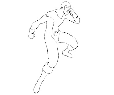 #4 Cyclops Coloring Page