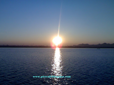 Sun in the beach of Cox's Bazar,Bangladesh