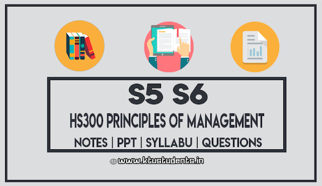 KTU HS300 Principles of Management
