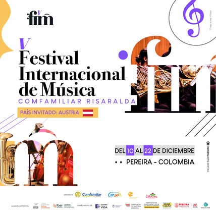 Llega la V edición del Festival Internacional de Música Comfamiliar Risaralda