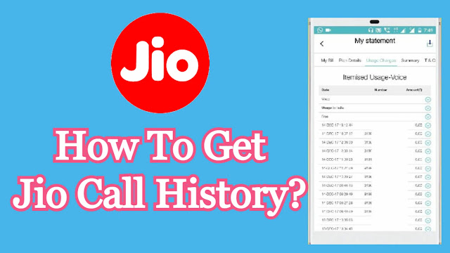 Jio Call History Details