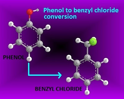 Convert phenol to benzyl chloride