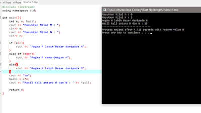 Pernyataan IF 3 Kondisi atau Lebih Percabangan Bahasa C++