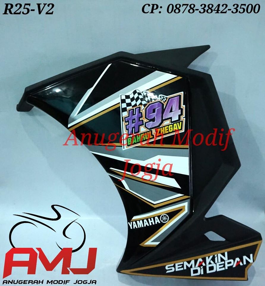 R25 V2 Vixion Old Black Sporty Design Anugerah Modif Jogja