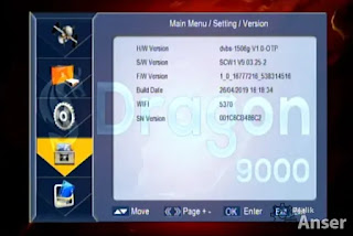 Dragon 9000 Xtream IPTV 1506g New Software SCW1 V9.03