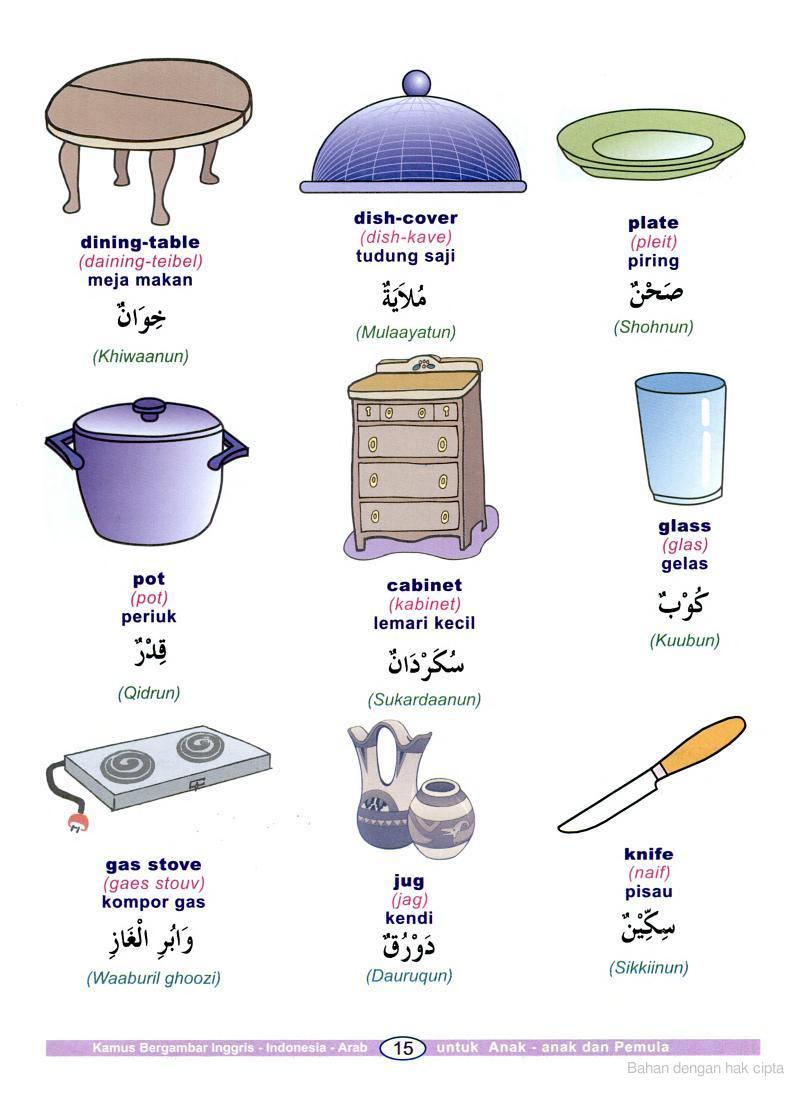 KETIKAN Kamus Bahasa  Arab  Bergambar